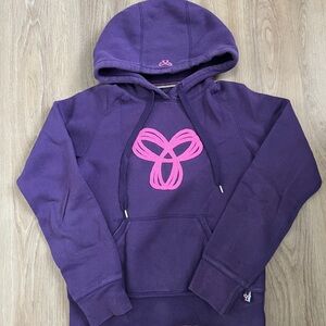 TNA Purple Sweater with Pink Logo